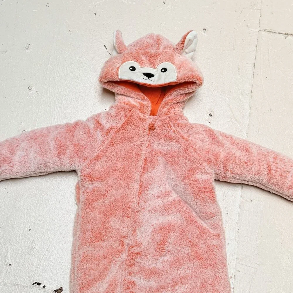 Koala Baby Winter Baby Fox Hooded‎ Jumpsuit Thick Fleece Warm 12-18M Winter